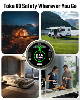 GasDoc DS-X1 rechargeable battery powers extended monitoring away from outlets
