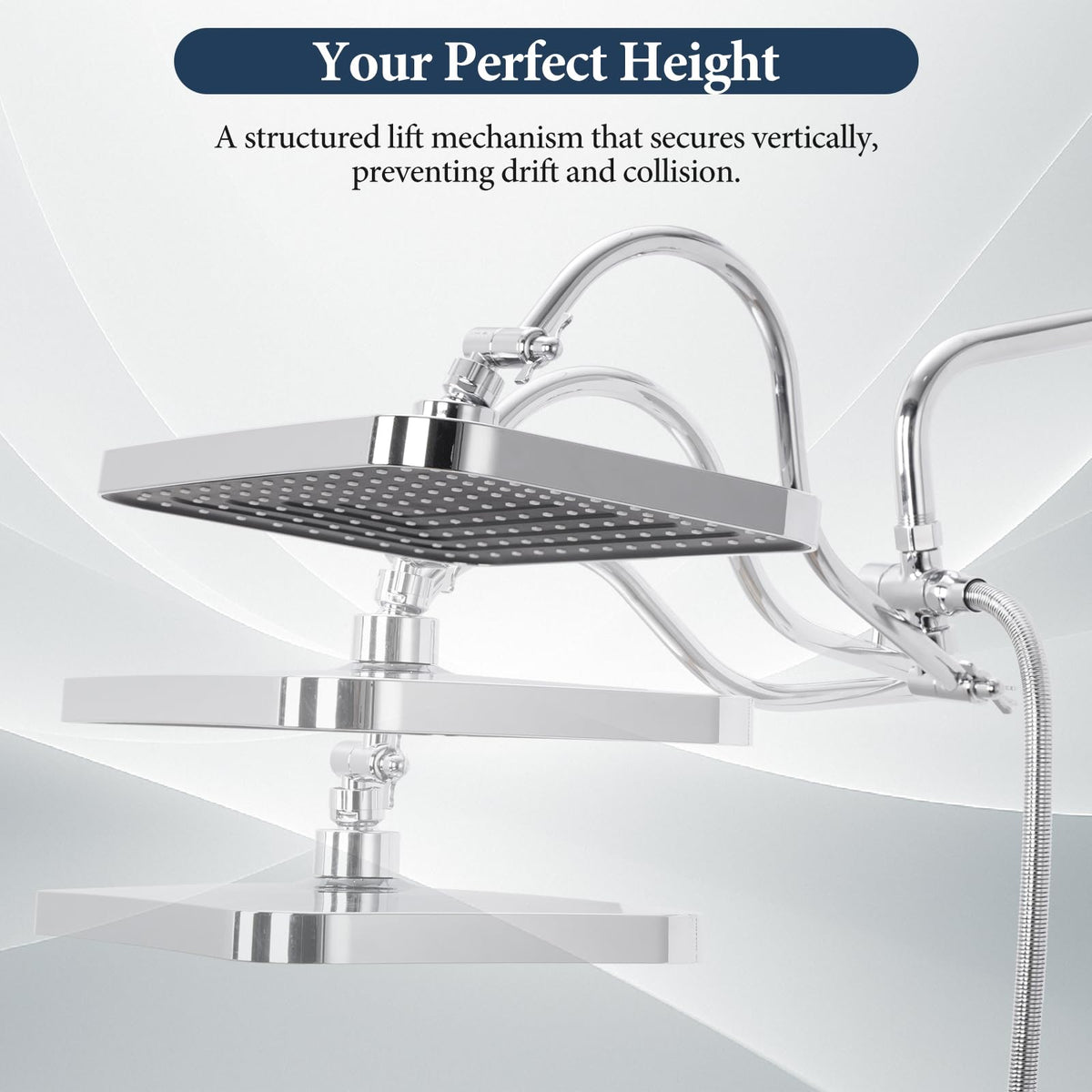 Gasecoet Waterfall 360° rotation ball joint allows precise angle changes