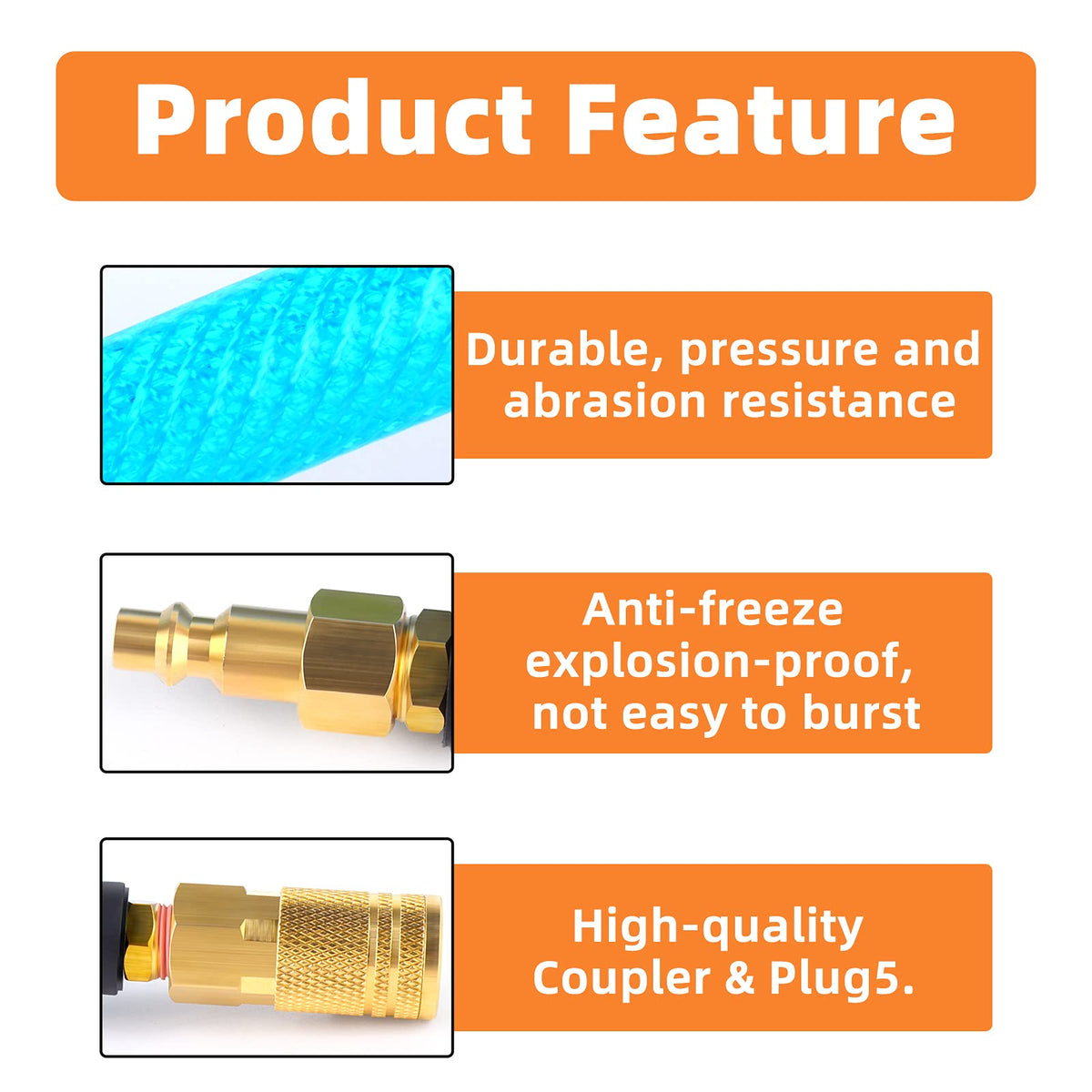 GASHER 1/4 in NPT female connection for easy mounting.