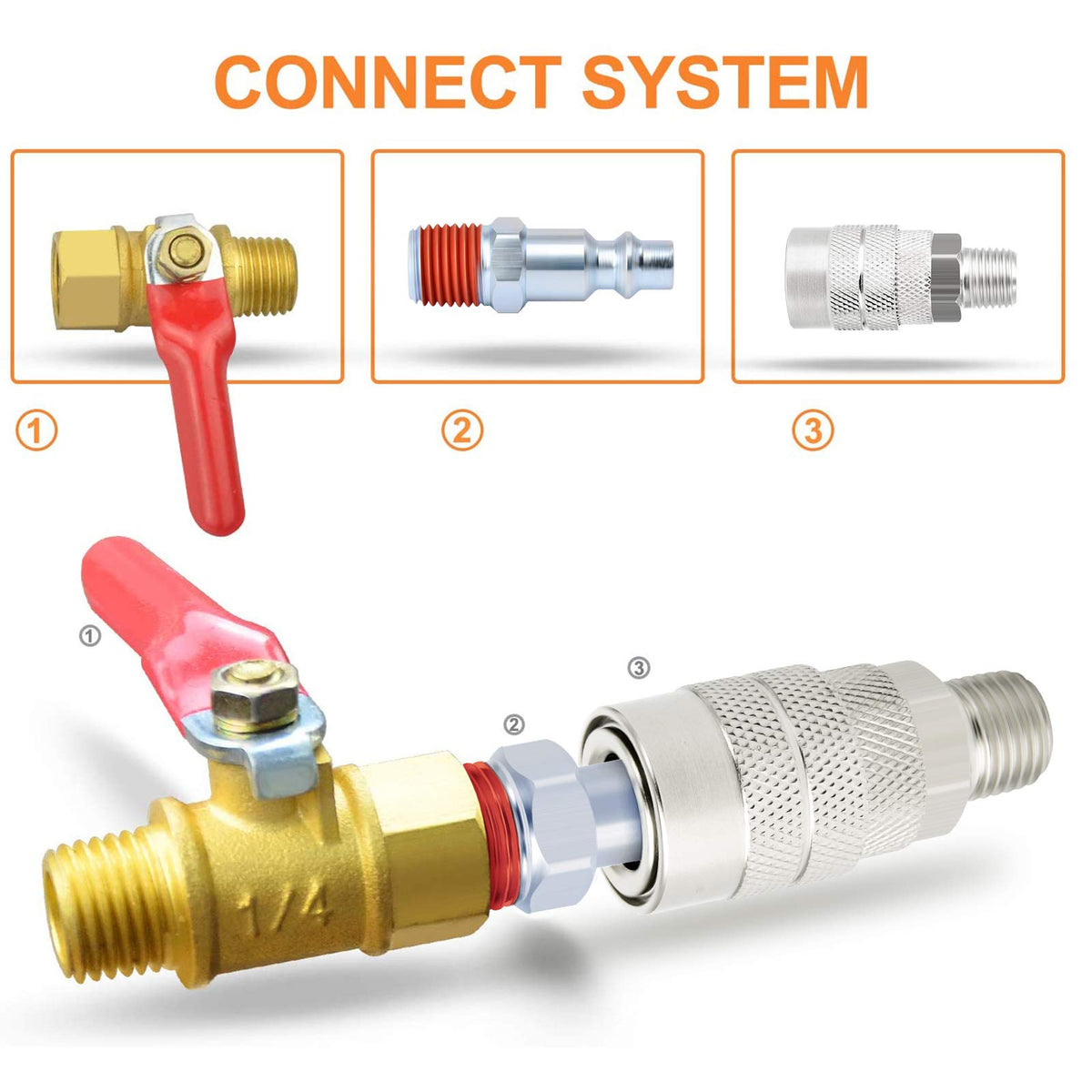 GASHER 300 psi-capable air plug for high-pressure workshop tasks.