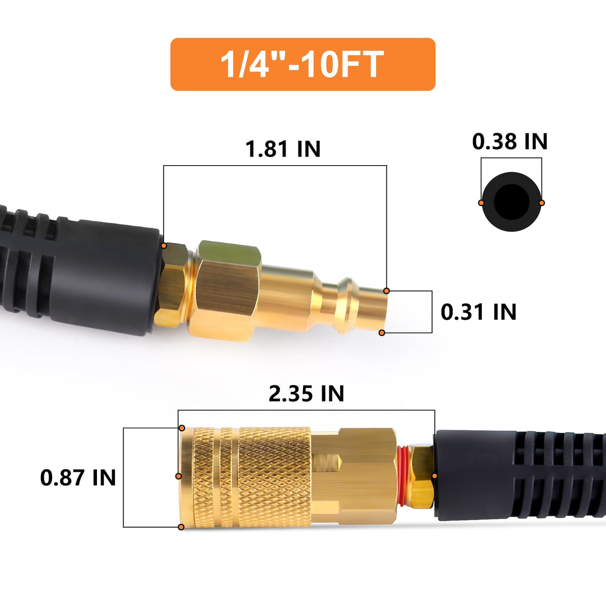 GASHER bend restrictor close-up highlighting kink protection for smooth operation.