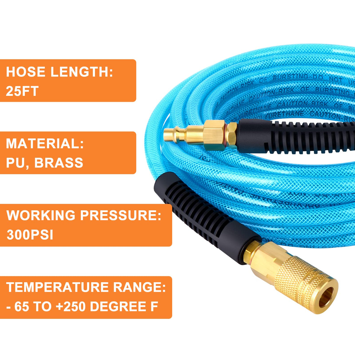 GASHER hose with wide temperature range for versatile environments.
