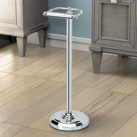 Gatco 1436C freestanding pedestal keeps tissue within reach.
