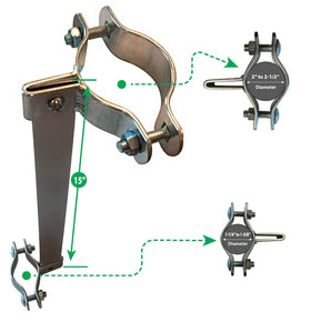 Gate Shut Sta-klos durable-stainless-steel construction withstands outdoor conditions.