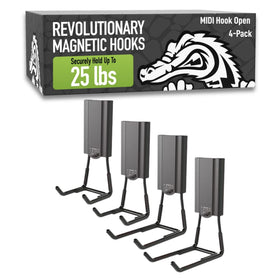 Gator Magnetics MIDI 25lb holding power on steel surfaces for clutter-free storage.