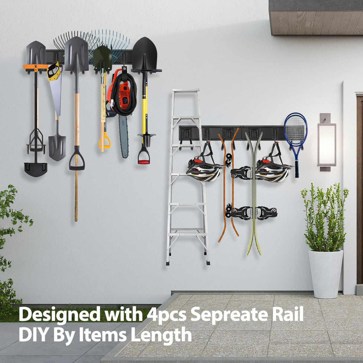Gatsowm 64 inch adjustable rack offers flexible spacing for large tools.