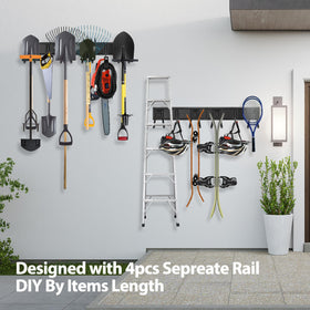 Gatsowm 64 inch adjustable rack offers flexible spacing for large tools.