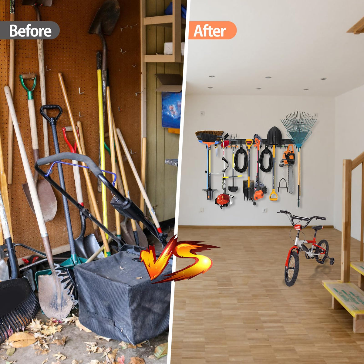 Gatsowm easy install wall mount assembly makes setup simple and sturdy.