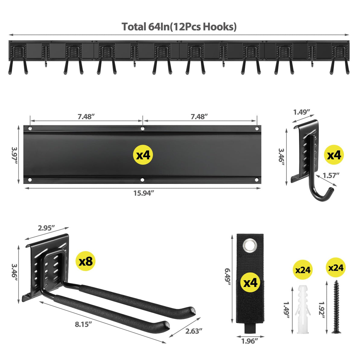 Gatsowm rails and storage straps provide organized sections for quick access.
