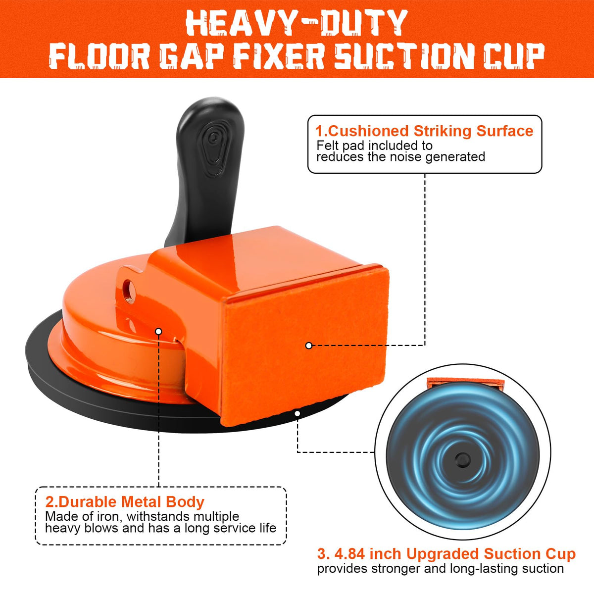 Gavhaio Floor Gap Fixer action on textured surface delivers stable force.