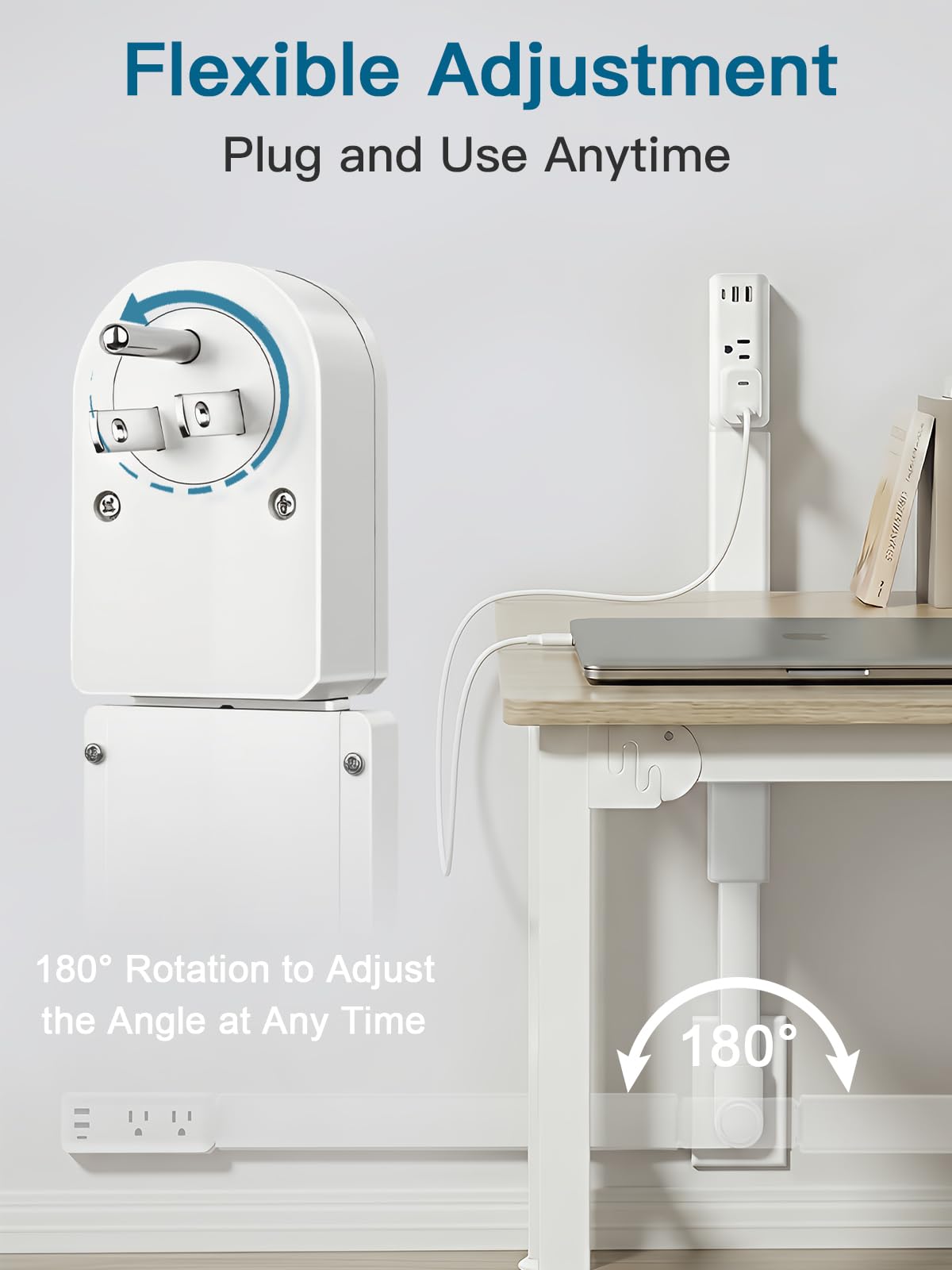 GaWear extender featuring two AC outlets for simultaneous power.