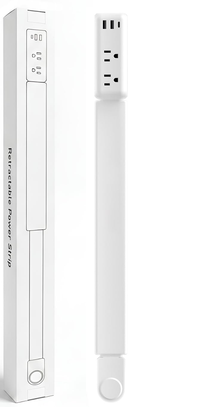 GaWear outlet extender with rotating base for flexible placement behind furniture.
