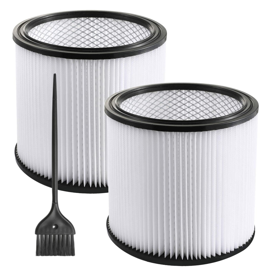 Gazeer replacement filter 2-pack for Shop-Vac fits most 5-gallon vacuums.