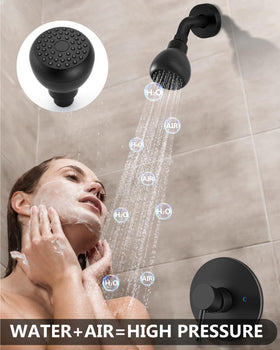 GBBNE 360-degree rainfall showerhead for wide coverage