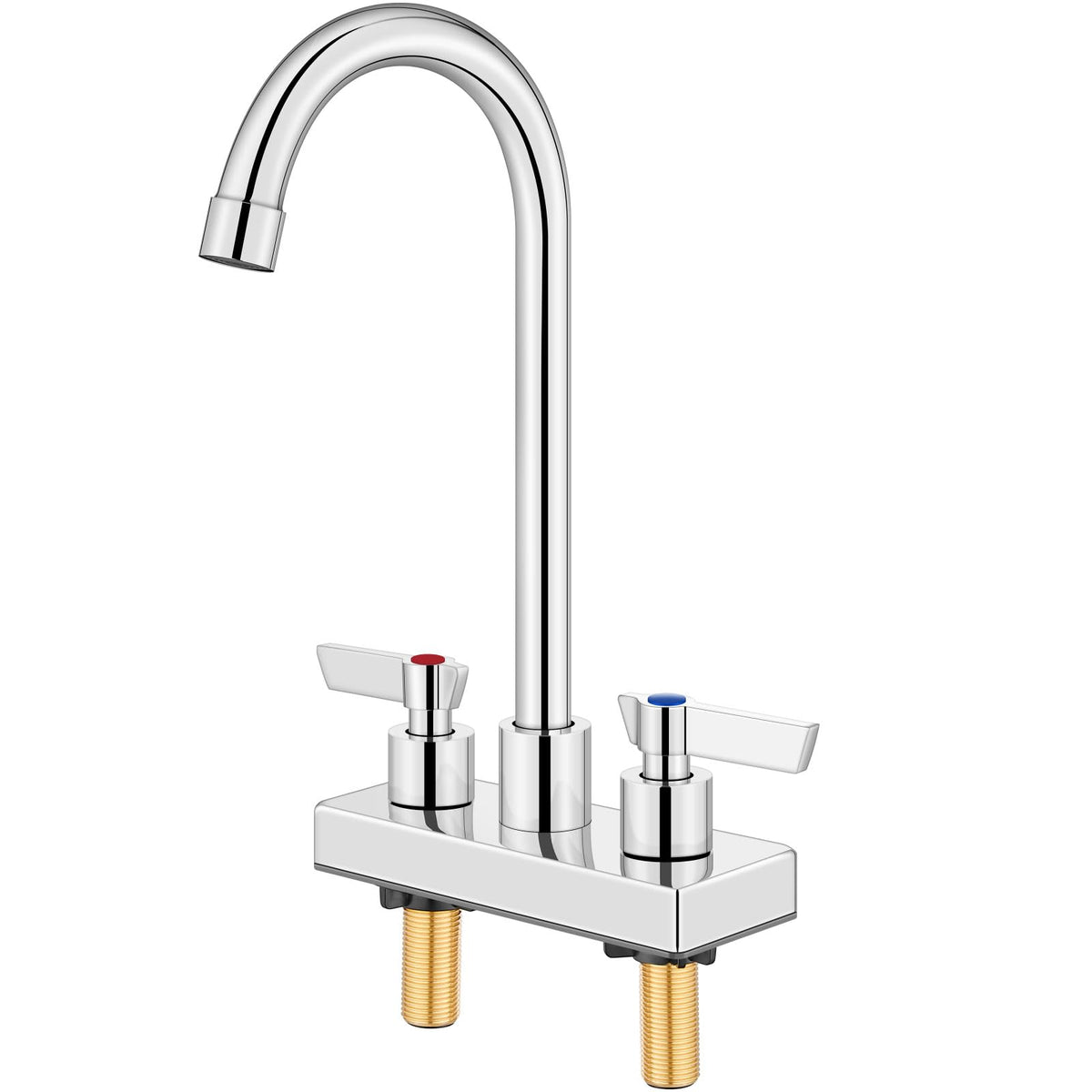 GBBNE bar sink faucet with 4 inch centerset installation