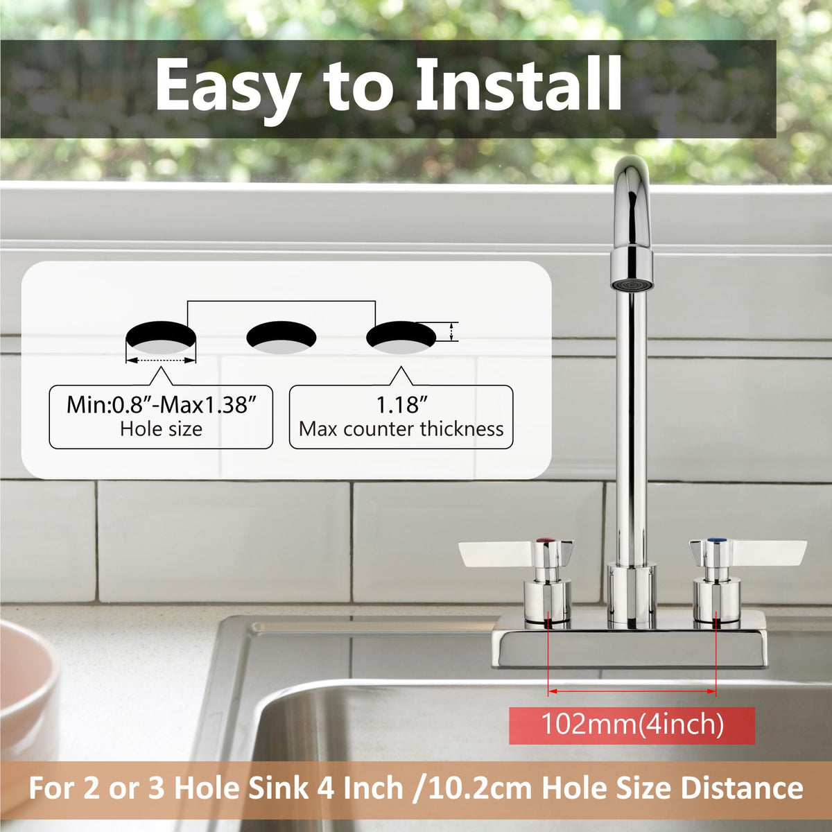 GBBNE rotatable spout reaches corners and pots