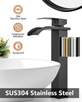 GBBNE single-hole lavatory tap designed for vessel sinks and compact spaces