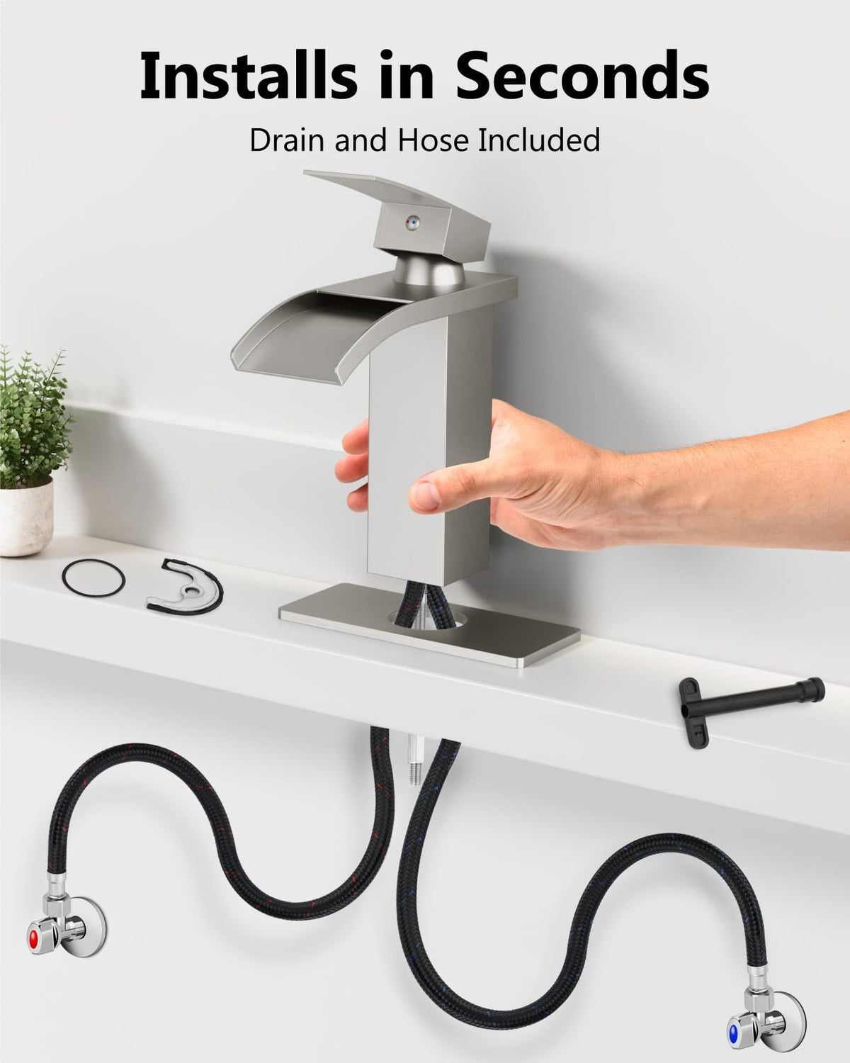 GBBNE 3-hole compatibility demonstrated with included deck plate