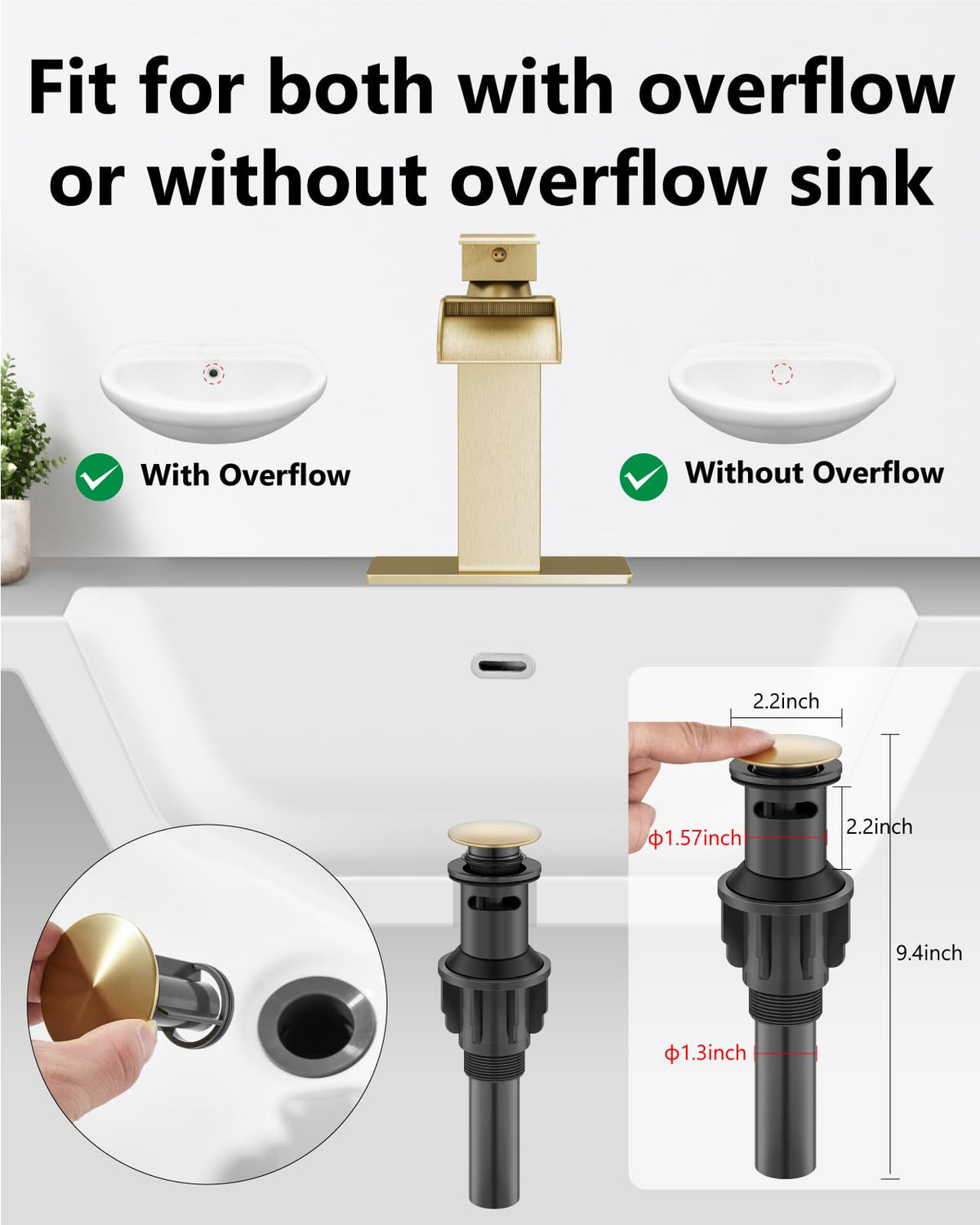 GBBNE Waterfall installation pack includes all hardware for DIY setup