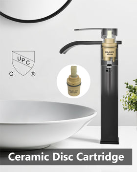 GBBNE wide spout provides low-splash waterfall flow for quiet routines
