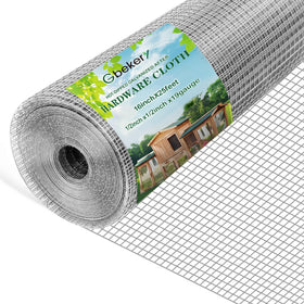 Gbekery hardware cloth with 1/2-inch grid for durable garden fencing.