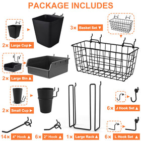 G.CORE pegboard medium bin helps declutter garage parts
