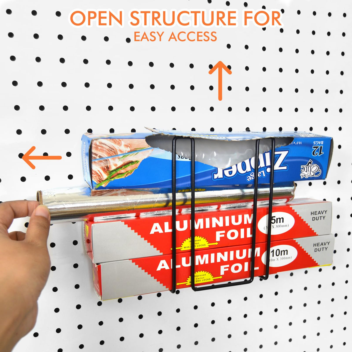 G.CORE pegboard book holder keeps manuals visible
