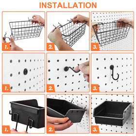 G.CORE pegboard 4-inch hooks support heavier tools