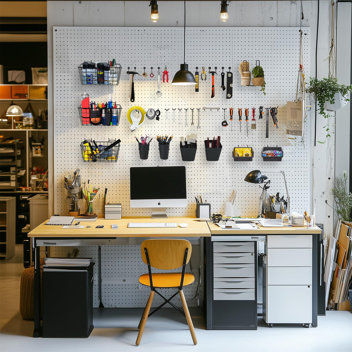 G.CORE pegboard wall display keeps DIY supplies in reach