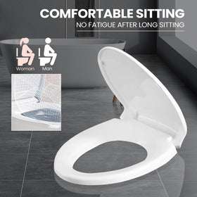 GCBCRIT ergonomic design elongated seat for comfortable seating.