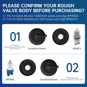 Gcbcrit Delta Monitor 1300/1400 compatibility with matte black trim