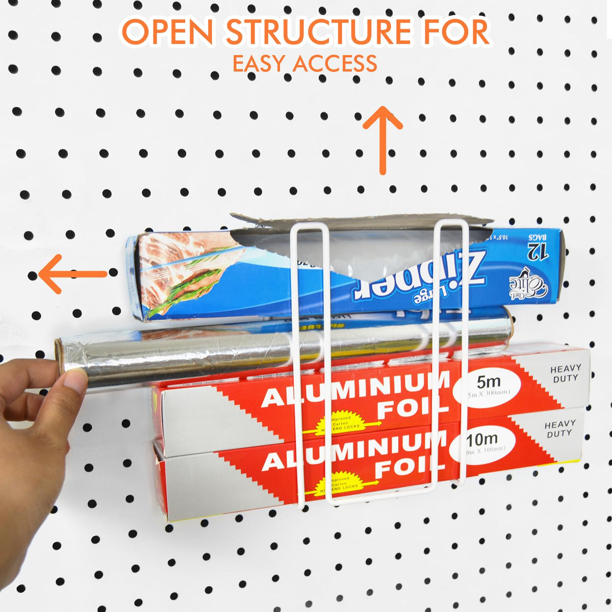 G.CORE J and L hooks maximize shelf and pegboard compatibility
