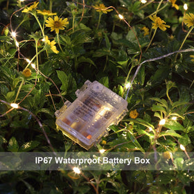 GDEALER copper-wire fairy lights provide flexible, discreet warm white glow.