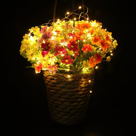 GDEALER indoor-outdoor decor ideas enhanced by a warm white glow.