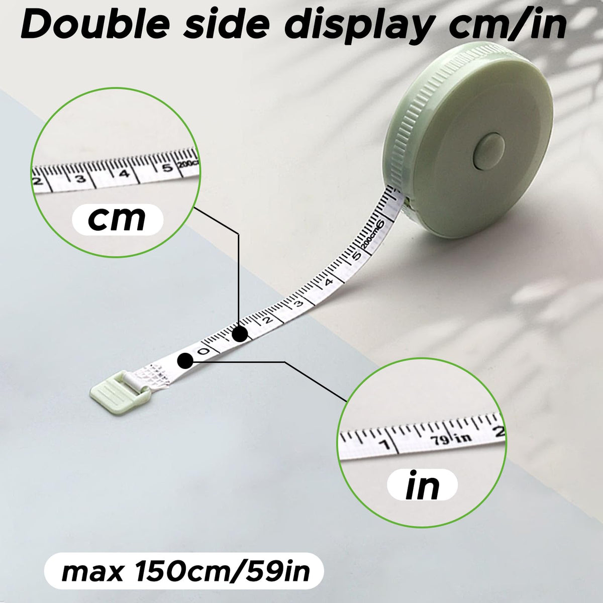 GDGJWL 59-inch tape measure aids quick, reliable pipe sizing.