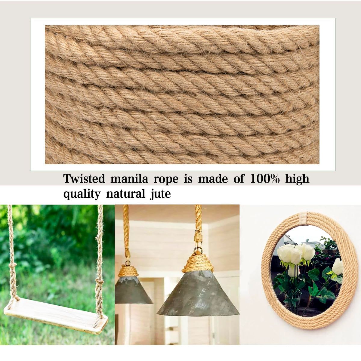 GDHSWJ rope suitable for various DIY projects and home décor.