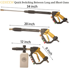 GDHXW foam cannon attachment delivering rich suds for cleaning