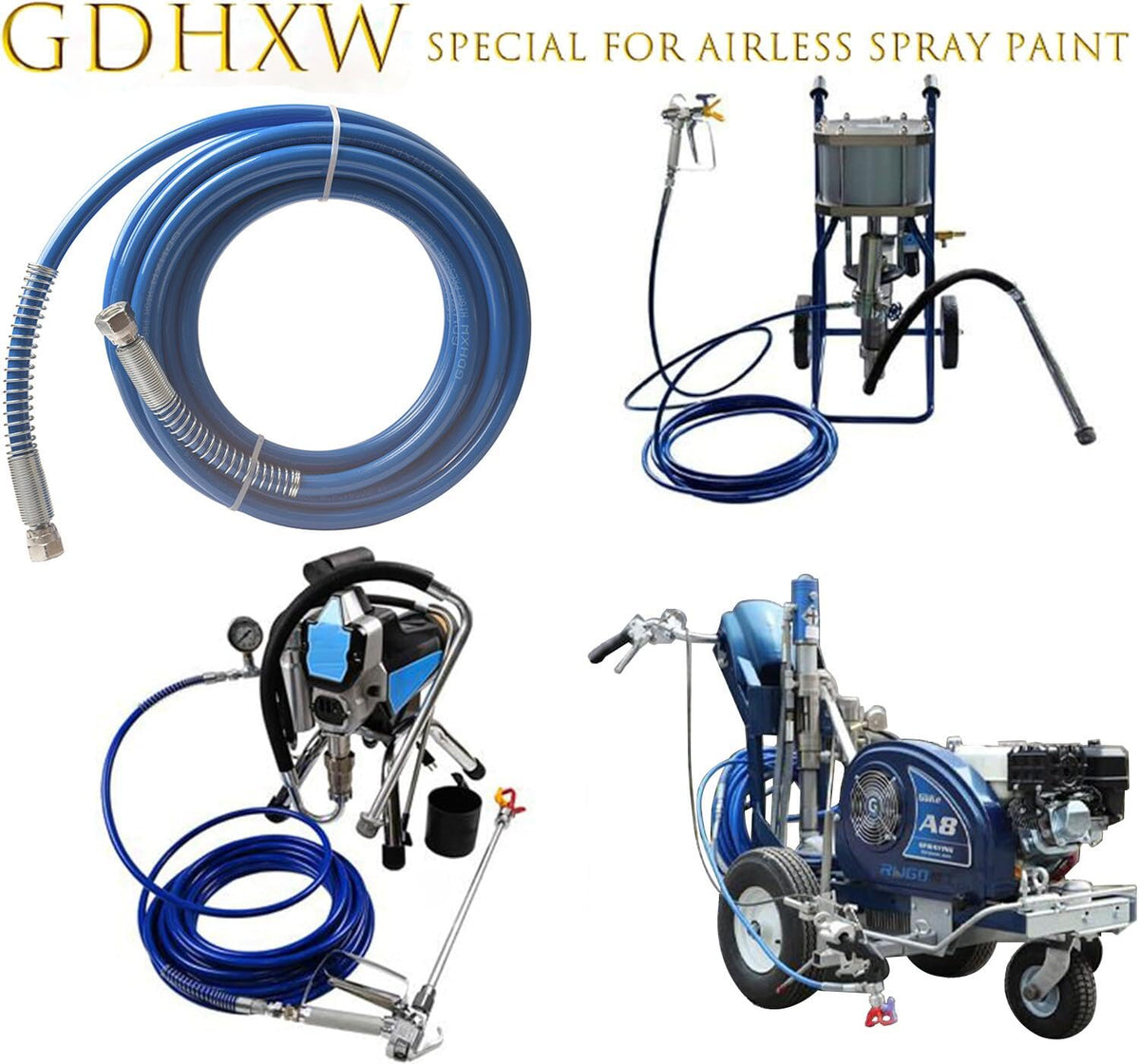 GDHXW nylon-core inner path reduces resistance for steady spray