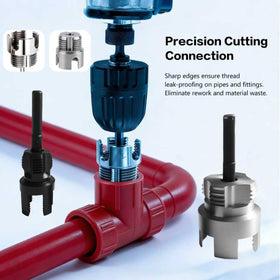 GDMQWSP PVC threader kit built from durable carbon steel for longevity.