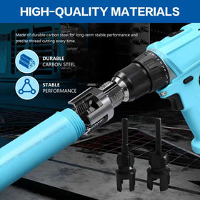 GDMQWSP PVC threader kit features smooth clockwise cutting action.