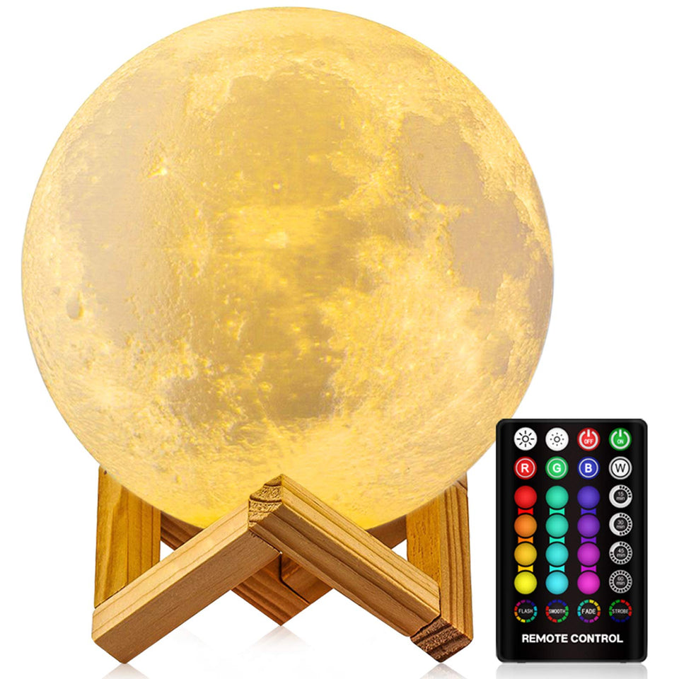 GDPETS Moon Lamp on stand showing versatile desk or table placement
