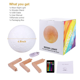 GDPETS Moon Lamp USB recharge for continuous glow