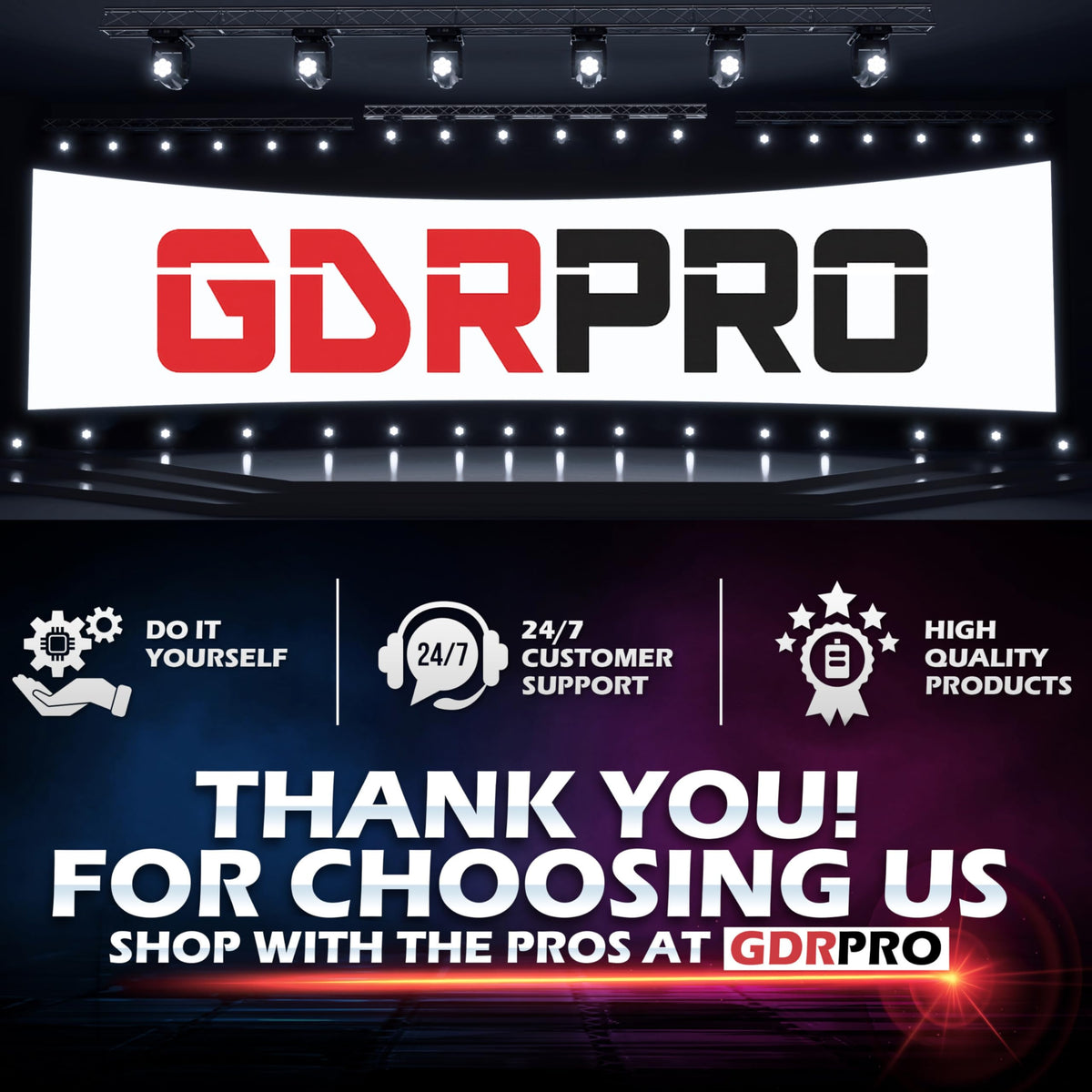GDR PRO purple Learn remote enables easy setup with existing systems.