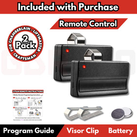 GDR PRO remote reaches up to 120 feet for flexible entry.