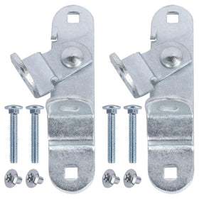 GDW cargo trailer door hasp keeper close-up showing rust resistance for outdoor use