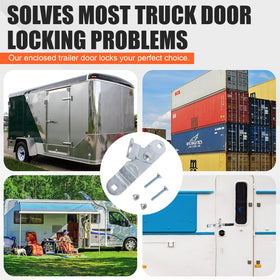 GDW enclosed trailer door hasp installation on a van-style trailer