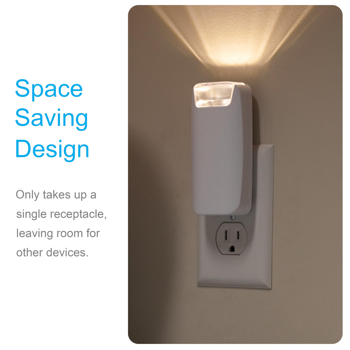GE 4-in-1 power outage light includes batteries for immediate use.