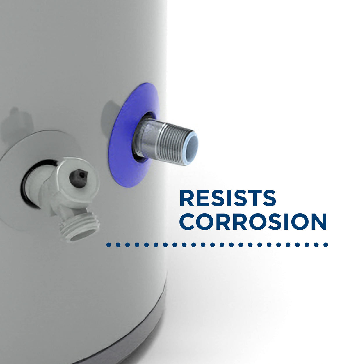 GE Appliances hot water booster supports longer pipe runs and inline setups.