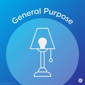 GE Basic Light Bulbs frost finish creates soft, even light