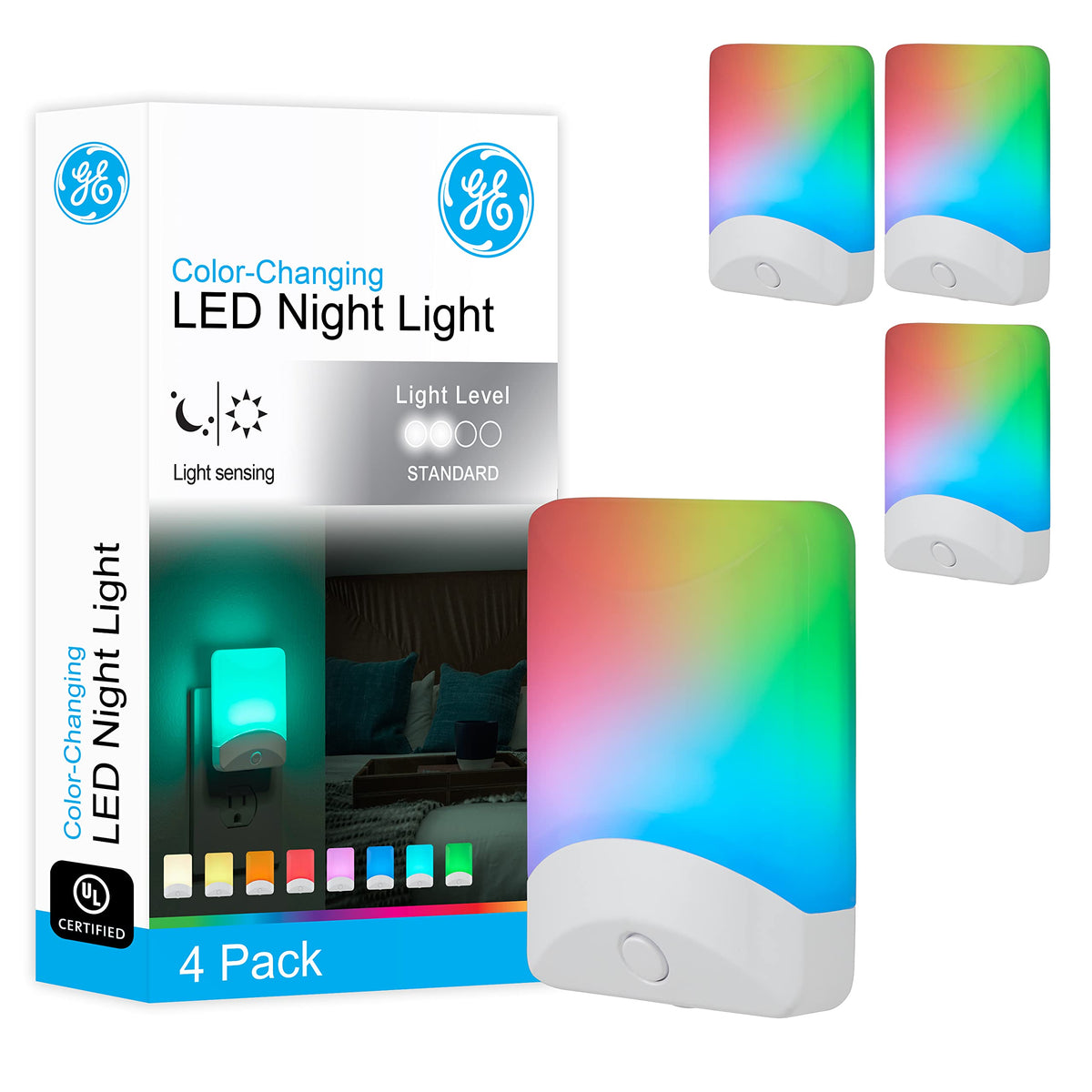 GE color-changing night light with eight colors enhances kids’ bedroom ambience